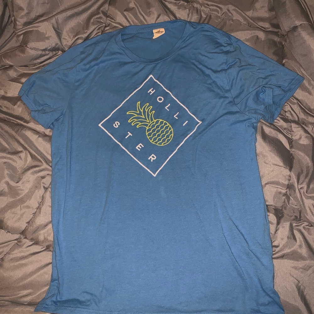 Hollister blue pineapple shirt